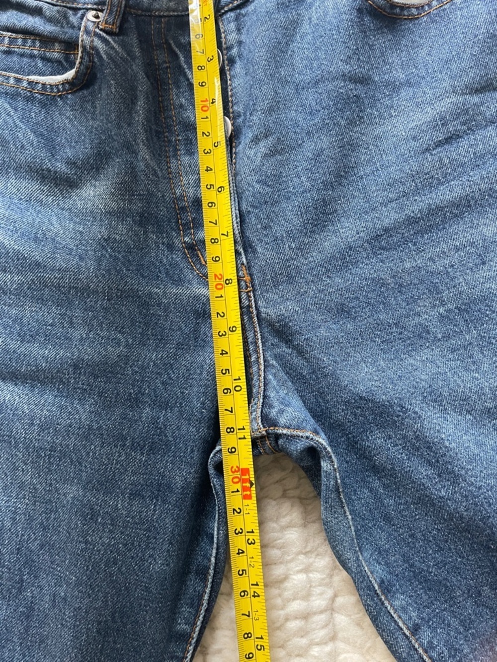 Comptoir des Cotonniers Straight Leg Jeans Medium Wash 100% Cotton Size 38 - Picture 9 of 10